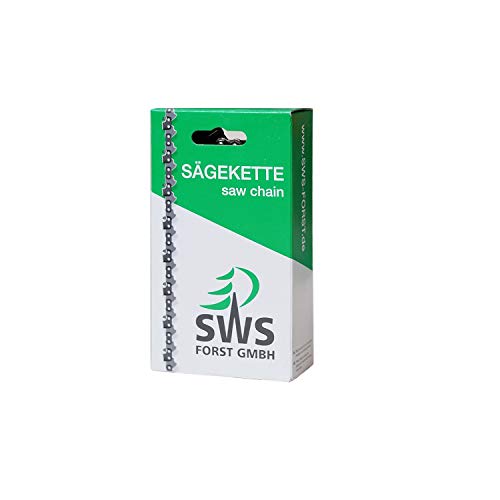 SWS Forst - Cadena de motosierra con diente largo de corte 3/8 1,3 mm, 44 eslabones motrices, compatible con Stihl y otros