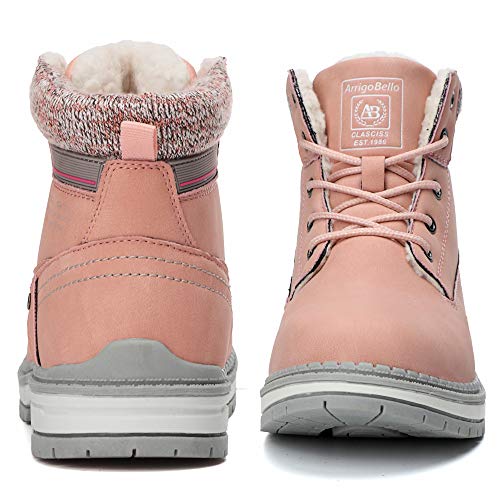 TARELO Botas Mujer Botines Zapatos Invierno Montaña Boots Rosa 37