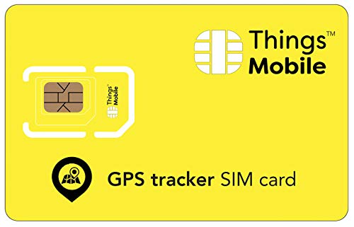 Tarjeta SIM para TRACKER / LOCALIZADOR GPS PERSONAL - Things Mobile - cobertura global, red multioperador GSM/2G/3G/4G, sin costes fijos, sin vencimiento. Crédito no incluído