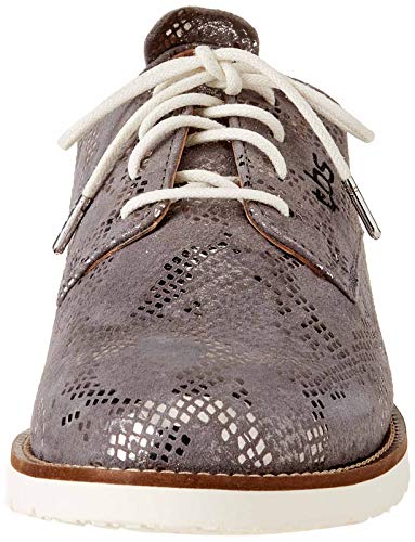 TBS CELENZA, Oxford Plano Mujer, Negro, 37 EU