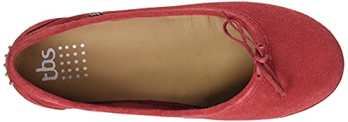 TBS LITANNI, Zapatos Tipo Ballet Mujer, Rojo, 37 EU
