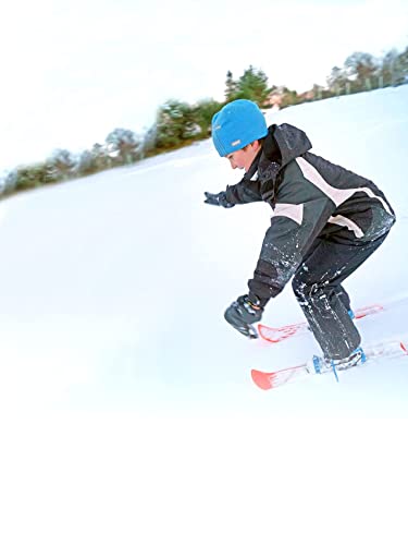 TEAM MAGNUS Esquís para niños para Entrenamiento y Habilidades Tal como los USA la Federación nórdica y de Saltos de esquí de EE. UU. - para Todo Zapato/Bota - Edades 3-Adolescentes (Naranja)