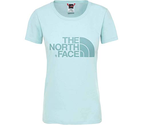 The North Face W S/S Easy, Camiseta de Cuello Redondo de Manga Corta para Mujer, Mujer, C256, BLU (Windmill Blue), L