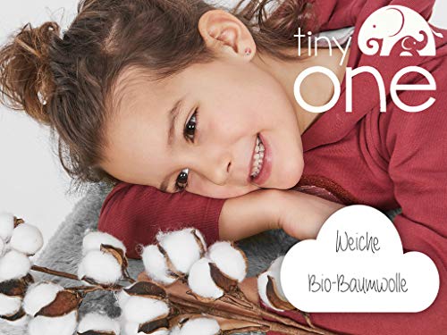 Tiny One Leotardos para bebé niña y niño en juego de 3 – Juego de medias de algodón orgánico y certificado GOTS – Color blanco blanco hueso 62/68 cm