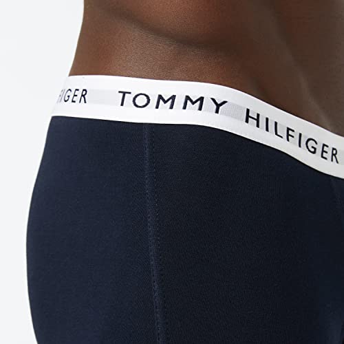 Tommy Hilfiger 3p Trunk WB Bañadores Ajustados para Hombre, Desert Sky/White/Primary Red, XL