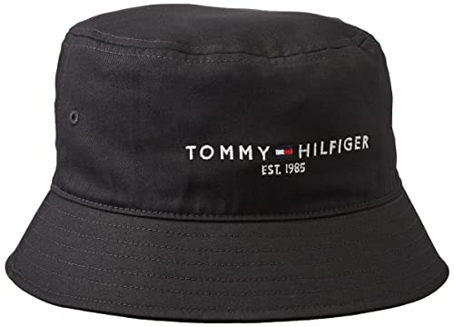 Tommy Hilfiger TH Established Bucket Hat Tapa, Negro, Taille Unique para Hombre