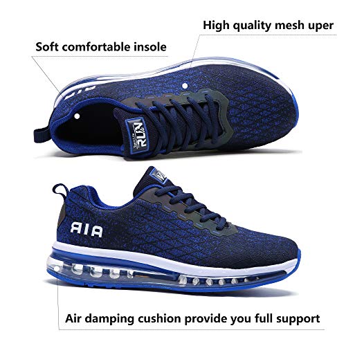 Torisky Zapatillas Deportivoas Hombre Mujer Air Zapatos de Deporte Running Sneakers Correr Gimnasio Casual, Azul, Talla 39EU (8998-BL39)