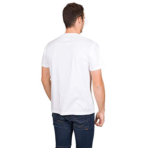 Trangoworld Camiseta Watercolour, Hombre, Blanco, L