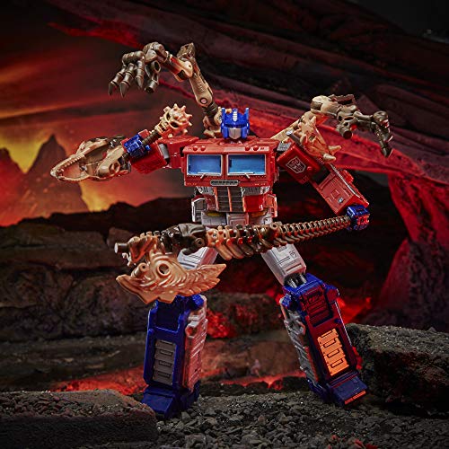 Transformers Figura de acción de Toys Generations War for Cybertron: Kingdom Leader WFC-K11 Optimus Prime, para niños de 8 años en adelante, 7 Pulgadas