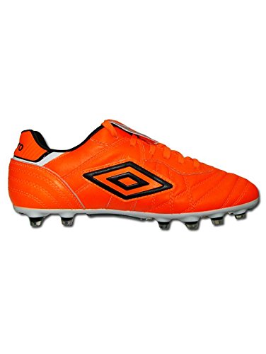 Umbro Speciali Eternal Pro FG, Bota de fútbol, Shocking Orange-Black-White, Talla 8,5 USA (42 EUR)