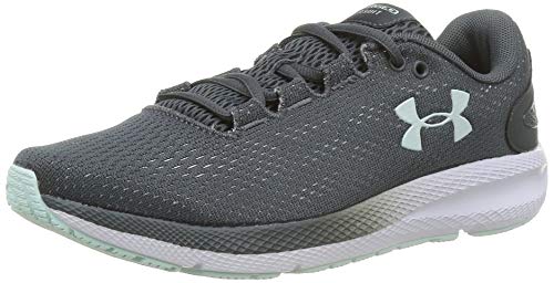 Under Armour Charged Pursuit 2 Zapatillas para Correr, Mujer, Gris (Pitch Gray/White - 103), 38.5 EU