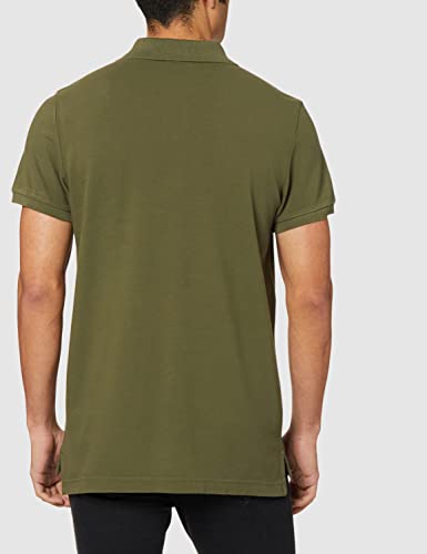 United Colors of Benetton Camiseta Polo M/M 3089J3178 Camisa, Verde 35a, S Hombres