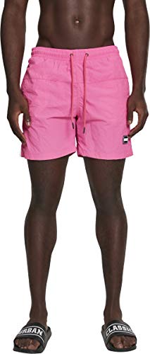 Urban Classics Block Swim Shorts Pnt, Pantalones Cortos para Hombre, Rosa (Neonpink 00355), XX-Large