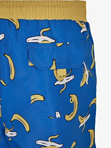 Urban Classics Pattern Retro Swim Shorts Bañador para hombre, Banana Aop, S