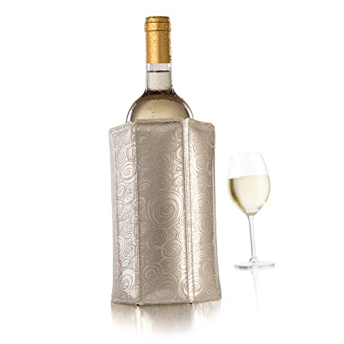 Vacu Vin 3880562 - Enfriador para Botellas de Vino, Color Plateado