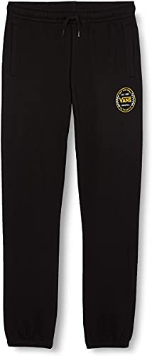 Vans Authentic Checker Fleece Pant FT Boys Pantalones Deportivos, Negro, XL para Niños