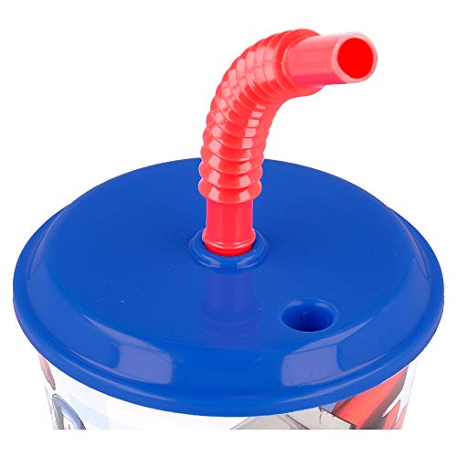 Vaso Infantil Reutilizable Con Tapa Y Pajita De 430 Ml | Los Vengadores - Avengers Rolling Thunder
