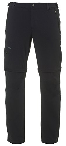 VAUDE Men's Farley Stretch T-Zip Pants II Pantalones, Hombre, Black, 46