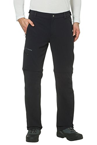 VAUDE Men's Farley Stretch T-Zip Pants II Pantalones, Hombre, Black, 46