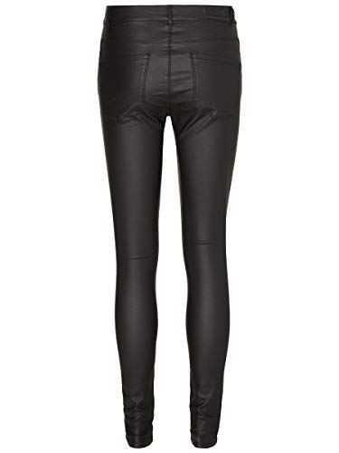 Vero Moda 10138972, Pantalones para mujer, negro (black/coated), S/34