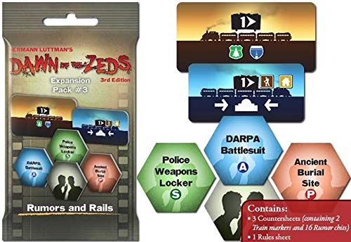 Victory Point Games Dawn of The Zeds: Expansion Pack 3 - Rumors and Rails