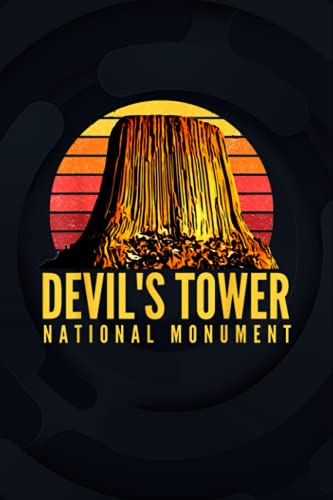 Vintage Devil's Tower National Monument Tourist 6x9 inches / Notebook College Ruled