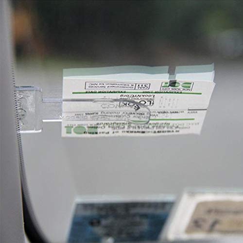 Voarge Soporte para ticket de aparcamiento (5 unidades), transparente