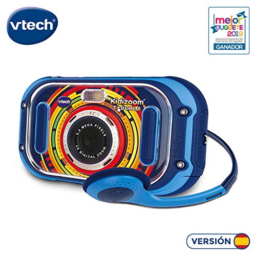 VTech Kidizoom Touch 5.0 Cámara de fotos digital infantil color azul versión española (80-163522)