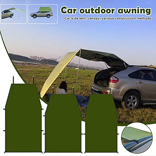 wangshang Toldo lateral para coche, toldos laterales para coche, pantalla de sombra, kit completo para camping, tráiler, baldaquino para SUV playa y exterior