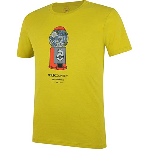 Wild Country Camiseta para hombre Flow Graphic Whin Yellow Friend Machine XL