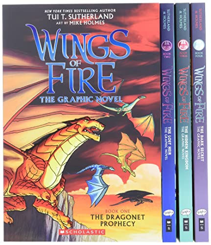 Wings of Fire Graphix Paperback Box Set (The Dragonet Prophecy, The Lost Heir, The Hidden Kingdom and The Dark Secret): The Dragonet Prophecy / the Lost Heir / the Hidden Kingdom / the Dark Secret