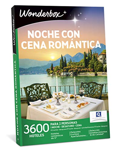 WONDERBOX - Caja Regalo - Noche con Cena ROMÁNTICA - 3.600 hoteles en España y Europa