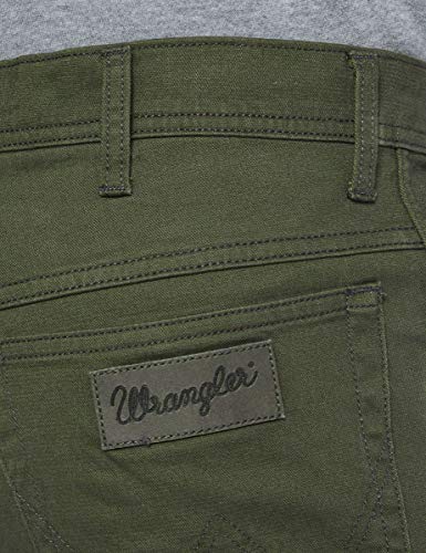 Wrangler Texas Pants Pantalones, Verde (Moss Green), 42W / 32L para Hombre