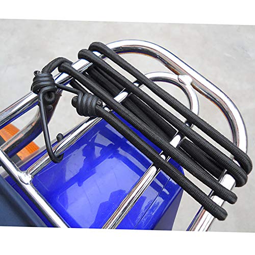 YMWALK 2 cuerdas elásticas elásticas, 140 cm x 8 mm, cuerdas elásticas resistentes, correas con ganchos para bicicleta, motocicleta, coche, caravana, baúles, transporte, bloqueo, sujeción de carga