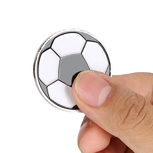 Yosoo Health Gear Fútbol Toss Coin Deportes Fútbol Árbitro Flip Coin Disc Aleación Doble Lado Judge Soccer Flip Coin para niños Adultos