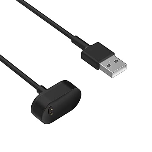 Young & Ming Cargador Compatible con Fitbit Inspire HR/Inspire/Ace 2, Cable de Carga USB de Repuesto Adaptador de Cargador - Negro 3,3ft 100cm