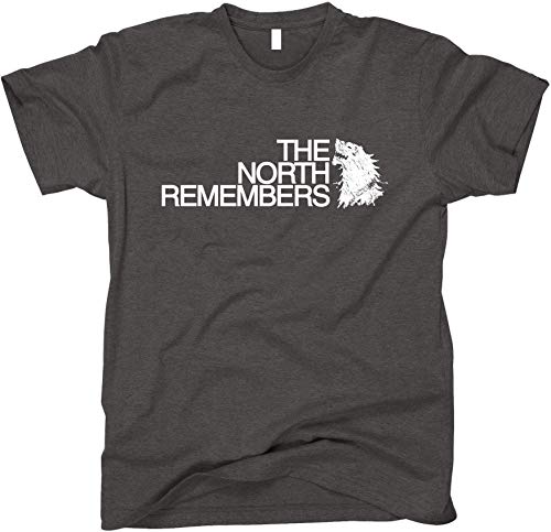 YtoaBmebqsu Men¡¯s The North Remembers Got Shirt Dark Grey Medium