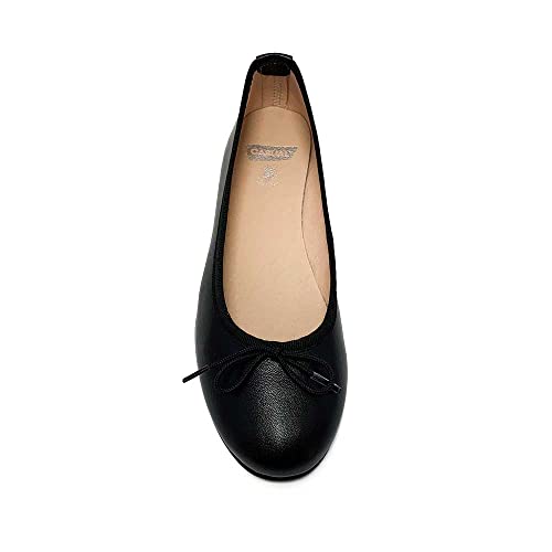 ZAPATISIMOS - Zapatos Planos Mujer Cómodos Bailarinas Manoletinas de Piel Tipo Merceditas.