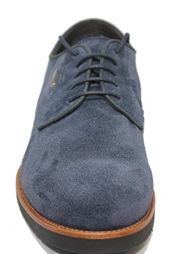 Zapato de Cordones Pala Lisa en Piel Ante Becerro Impermeable BARRATS para Hombre Color Azul