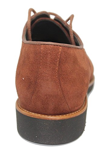 Zapato de Cordones Pala Lisa en Piel Ante Becerro Impermeable BARRATS para Hombre Color Marrón Medio