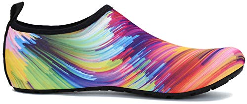 Zapatos de Agua Hombre Escarpines Zapatillas Mujer Secado rápido Playa NatacióN Surf Piscina Barefoot Ligeros de Antideslizante Multicolor