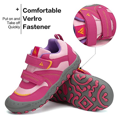 Zapatos para Niños Zapatillas Senderismo Niño Antideslizante Bambas Casual Niña Calzado Chicos Rosa Pink 30 EU