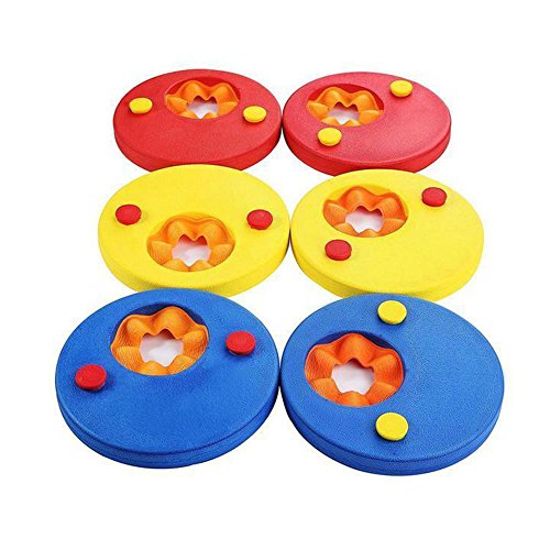 Zcoins Manguitos flotantes infantiles para aprender a nadar, incluye 6 discos, Infantil, Mixed 3 Colors