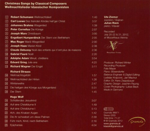 Ziemer,Ute/Riem,Julian Weihnachtslieder klassischer Komponisten