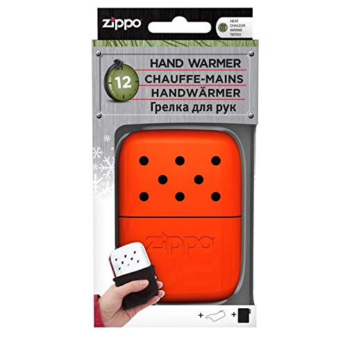 Zippo 12 Easy Fill Re-Useable - Calentadores de Mano, Color Naranja, Talla 12 Hour