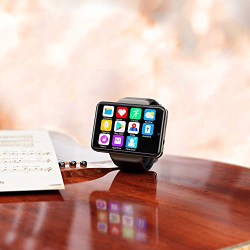 Zwbfu 2.41 '' 4G Smart Watch Full Touch con Ranura para Tarjeta SIM 3 GB RAM + 32GB ROM 2080mAh Batería Cámara Dual Música Video Chat Gratis Desbloqueo Facial Monitoreo del Ritmo cardíaco Modo